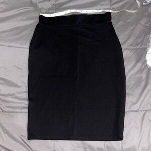 Black pencil skirt